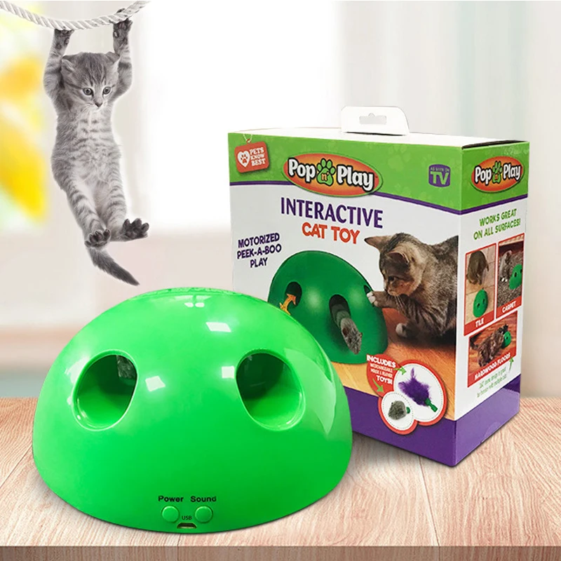 Opular electric sacircular cat toy cat supplies cat catch mouse cat toy funny automatic thumb200