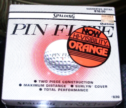 Vintage Spalding Pin Flite Orange Golf Balls Mint in Box - £19.88 GBP
