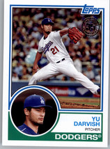 2018 Topps 1983 Topps Baseball 83-25 Yu Darvish  Los Angeles Dodgers - £0.77 GBP