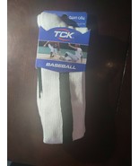 Tck Large Green Stripe Baseball Socks stirrups - $299.25 MXN