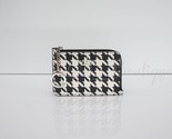 NWT Kate Spade K9154 Medium L-Zip Card Holder Key Ring PVC Houndstooth M... - £35.84 GBP