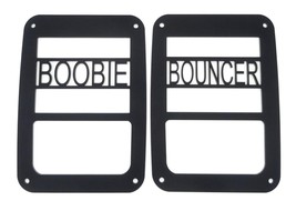 Jeep Boobie Bouncer / Tail light covers  fit 07-18 Wrangler / JK / Black - £14.06 GBP