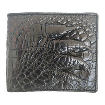 Men&#39;s Alligator Wallet Leather Bifold Us Style Black Handmade Money Bag ... - $65.00