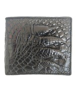 Men&#39;s Alligator Wallet Leather Bifold Us Style Black Handmade Money Bag ... - £51.76 GBP