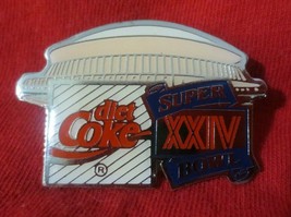 Diet Coke Super Bowl XXIV  Lapel Pin - £6.63 GBP