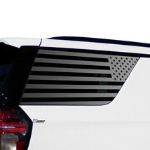 Fits Chevy Tahoe 2021 2022 Rear Window Distressed American Flag Decal Sticker - $49.99
