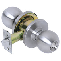 Tell Manufacturing CL100006 Storeroom Lockset, Satin Stainless Steel - £41.98 GBP