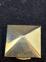 Vintage Gold Tone Square Collar/Scarf Clip (4106) - $15.00