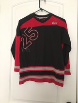 Eljay Boys Long Sleeve Shirt Size 12/14 Red Black Gray - £23.00 GBP