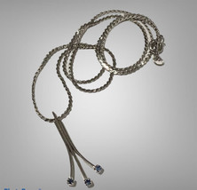 Avon Sterling Silver Precious Sapphire Pendant Necklace - 18&quot; - £23.59 GBP