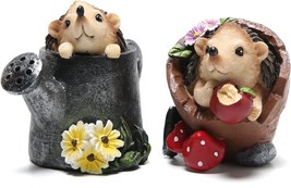 2pcs Hedgehog Figurines Spring Home Decor Spring Hedgehog Decorations Spring Fig - £30.64 GBP