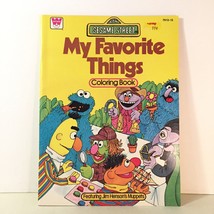 1979 New Vintage Sesame Street My Favorite Things Whitman Coloring Book Muppets - £23.44 GBP
