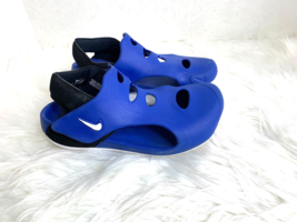 Nike Boys Youth Sz 3 DH9462-001 Sunray Protect 3 Blue Shoes Sandals - $29.69