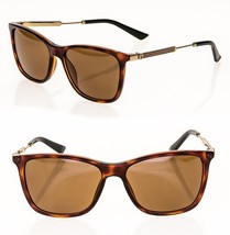 GUCCI 3869 Brown Gold Enamel Web Stripe Eyeglasses GG3869O Optical Frame Unisex - £292.01 GBP