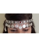 Tigran the Great Forehead Flowery Silver Plated Drop, Armenian Headpiece... - $78.65 CAD
