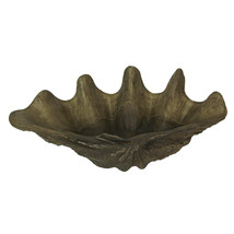 Lifelike Cast Polyresin Giant Clam Shell Decorative Bowl - £77.86 GBP