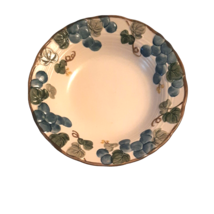 Metlox Pottery Poppytrail Sculptured Blue Grapes Cereal Soup Bowl Vintage USA - £14.88 GBP