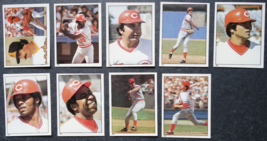 1981 Topps Album Stickers Cincinnati Reds Team Set of 9 Baseball Cards - £3.93 GBP
