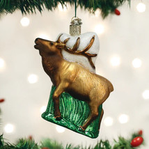 Old World Christmas Elk Glass Christmas Ornament 12502 - £18.28 GBP