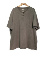 Duluth Trading Co Shirt Adult 2XL Gray Short Sleeve Longtail Henley Neck... - $433.00 MXN