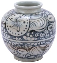 Jar Vase YUAN Sunflower Flowers Open Top Colors May Vary Blue White Variable - £326.18 GBP