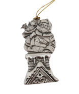 Vintage 1994 &quot;Santa&#39; Arrival&quot; collectible Avon pewter ornament in origin... - $16.60 CAD