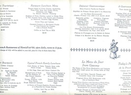 HemisFair 68 French Restaurant Menu Air France Chateaux de France Blois  - $34.65