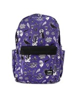 Disney Villains Backpack Loungefly Purple Full Size 18&quot; Ursula Maleficen... - £62.38 GBP