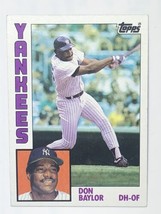 Don Baylor 1984 Topps #335 New York Yankees MLB Baseball Card - £0.93 GBP