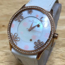 Anne Klein Quartz Watch 10/89 Unisex Rose Gold Faux Diamonds Analog New Battery - $26.59