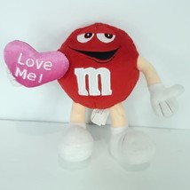M&amp;Ms Valentine&#39;s Day Red Character 7&quot; Plush LOVE ME Pink Heart poseable ... - $21.77
