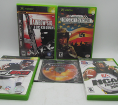 Xbox 360 Lot of 5 Games: Rainbow Six Lockdown, Conflict Desert Storm, Ha... - $16.24
