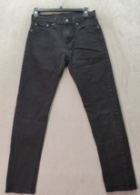 Levi&#39;s Strauss &amp; Co. 512 Jeans Boys Size 28 Black Denim Flat Front Strai... - £14.51 GBP