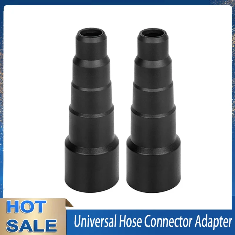 Universal Vacuum Hose Adapter Converter 50/42/34/30/2m Black Soft Round Suction  - £33.79 GBP