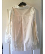 Millard Fillmore High Thread COTTON White Cream Fully Lined Zip-Up JACKE... - $542.89 MXN
