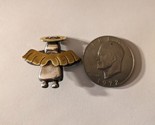 Vintage Angel Wings Brooch Pin Sterling Silver 925 and Brass Mexico - $52.46