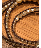 CHAN LUU Wrap Bracelet, 35 &quot;Long, Baroque Shape, Faux Pearls. NEW. Free ... - £153.44 GBP