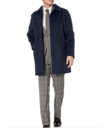 DKNY $395 Men&#39;s Water Repellent Rain Coat Jacket, Navy solid 46R NWT - $127.65 CAD