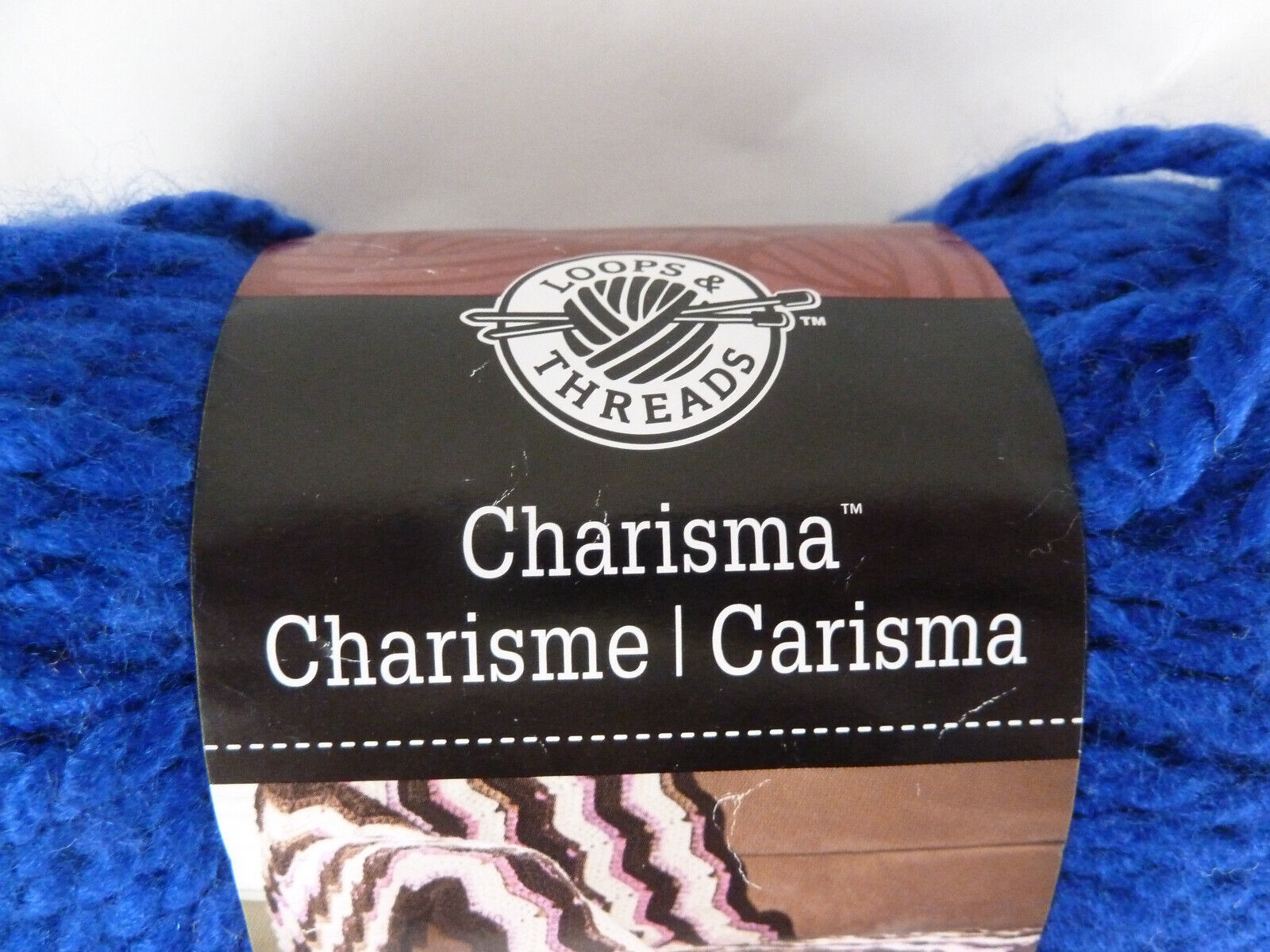 Primary image for LOOPS & THREADS Charisma  Bulky Acrylic Yarn 3.5 oz 109 Yds Royal blue color
