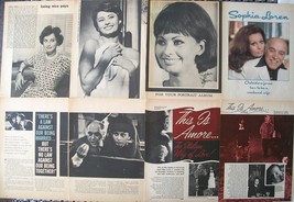 SOPHIA LOREN ~ 18 Color and B&amp;W Clippings, Articles, PIN-UPS from 1955-1983 - £6.55 GBP