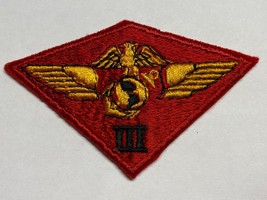 WWII, USMC, 3rd AIRCRAFT WING, PATCH, VINTAGE - $113.34 MXN