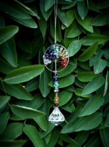 Wall / Window Hanging Multi-Colored Chakra Tree Prism - £8.09 GBP