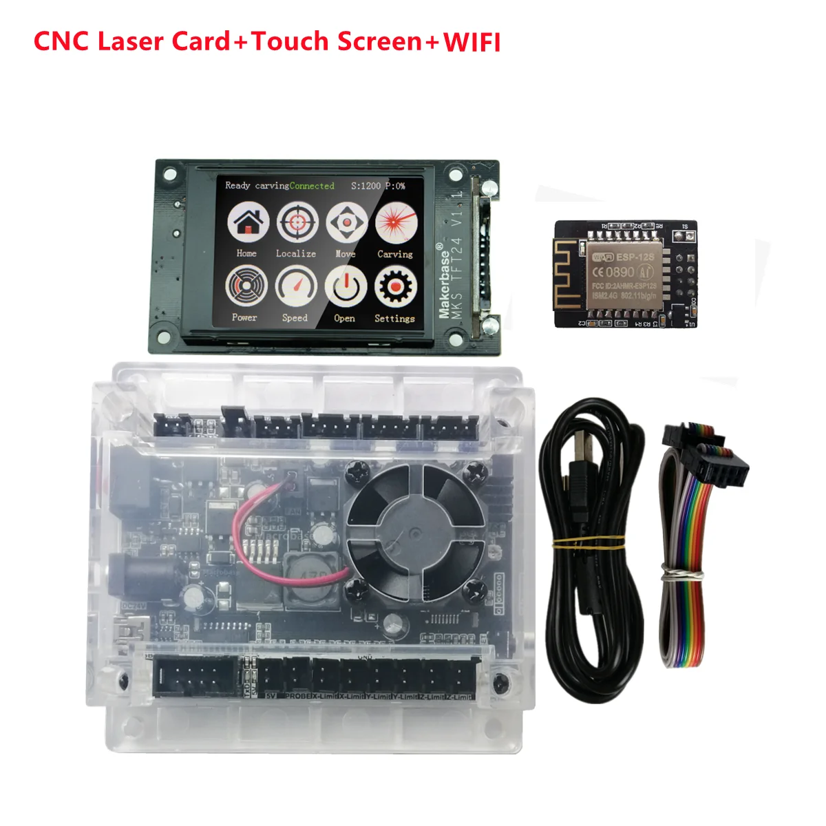 House Home cnc3018 pro OFFLINE GRBL CNC A controller kits MKS TFT24 touch screen - £58.49 GBP