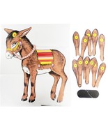 Vtg 1970s Beistle Pin The Tail on The Donkey Party Game PosterI Ephemera... - $9.99