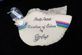 Vtg Pretty Petals Rainbow of Colors by Giro Craft Sales Display Sample S... - $35.02 CAD