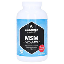 Msm high dose + vitamin C capsules 360 pcs - $62.00