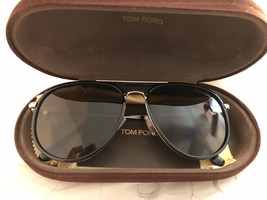 Tom Ford Tripp TF0666 Sunglasses Black/Gold - $279.00
