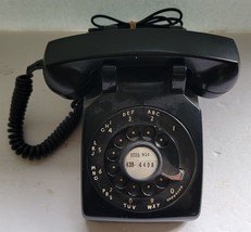 Vintage Black Bell System Western Electric Rotary Dial Desk Phone Prop D... - £30.25 GBP