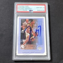 2001-02 Upper Deck #NBA17 Rashard Lewis Signed Card AUTO 10 PSA/DNA Slabbed Soni - $79.99