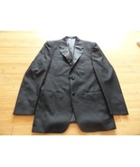 NEW 3 Button CARDI SUPER 150s Designer Suit Jacket TUXEDO Coat MENS BLAC... - $883.86 MXN